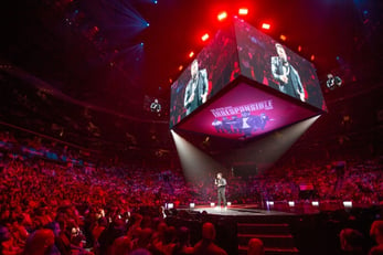 Kevin Hart’s Irresponsible tour is carrying a full L-Acoustics loudspeaker system from Showtime Sound LLC (photo credit: Kevin Kwan)